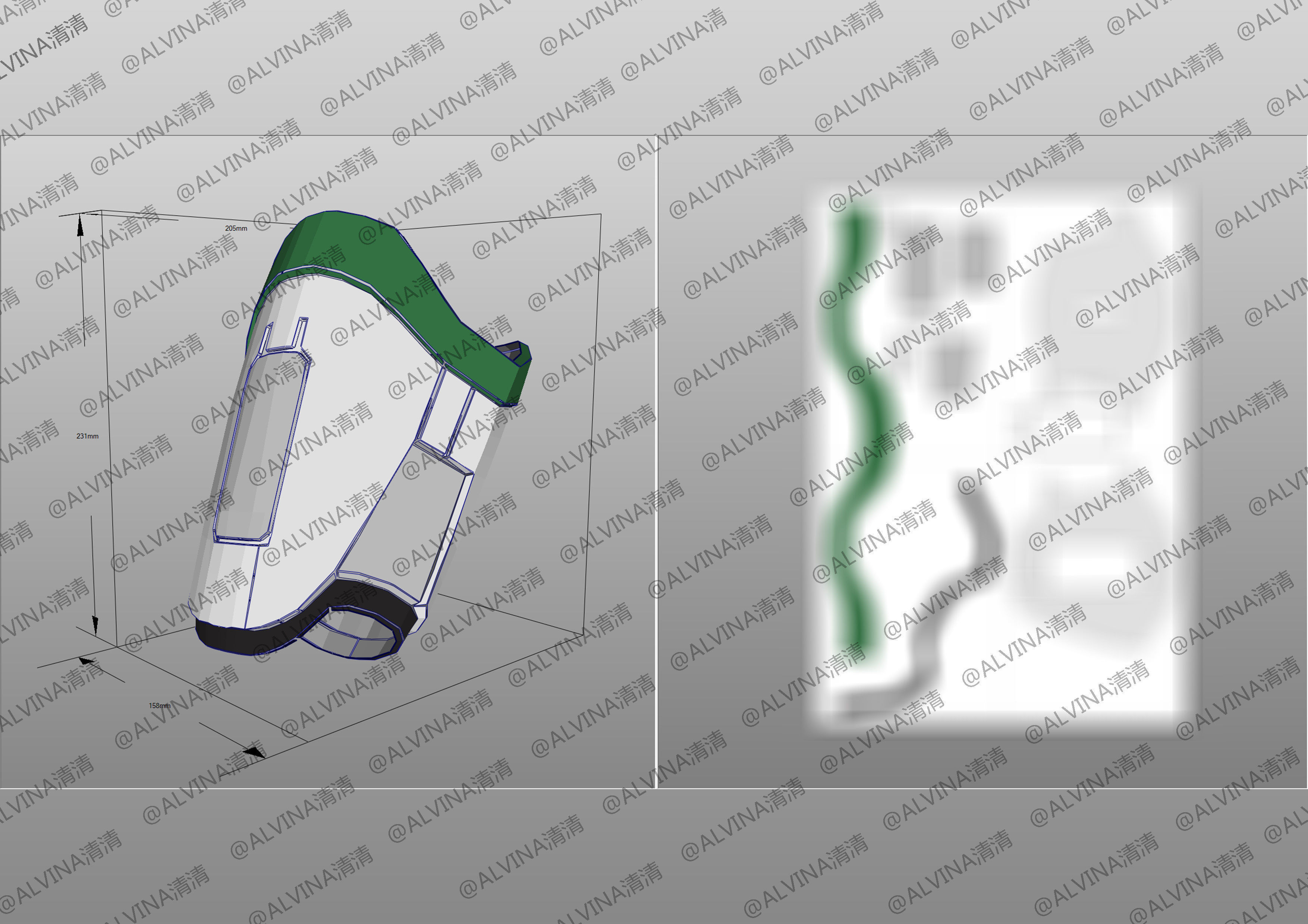 2022 Buzz Lightyear Armor pepakura Foam Full Low-poly 3D model_16