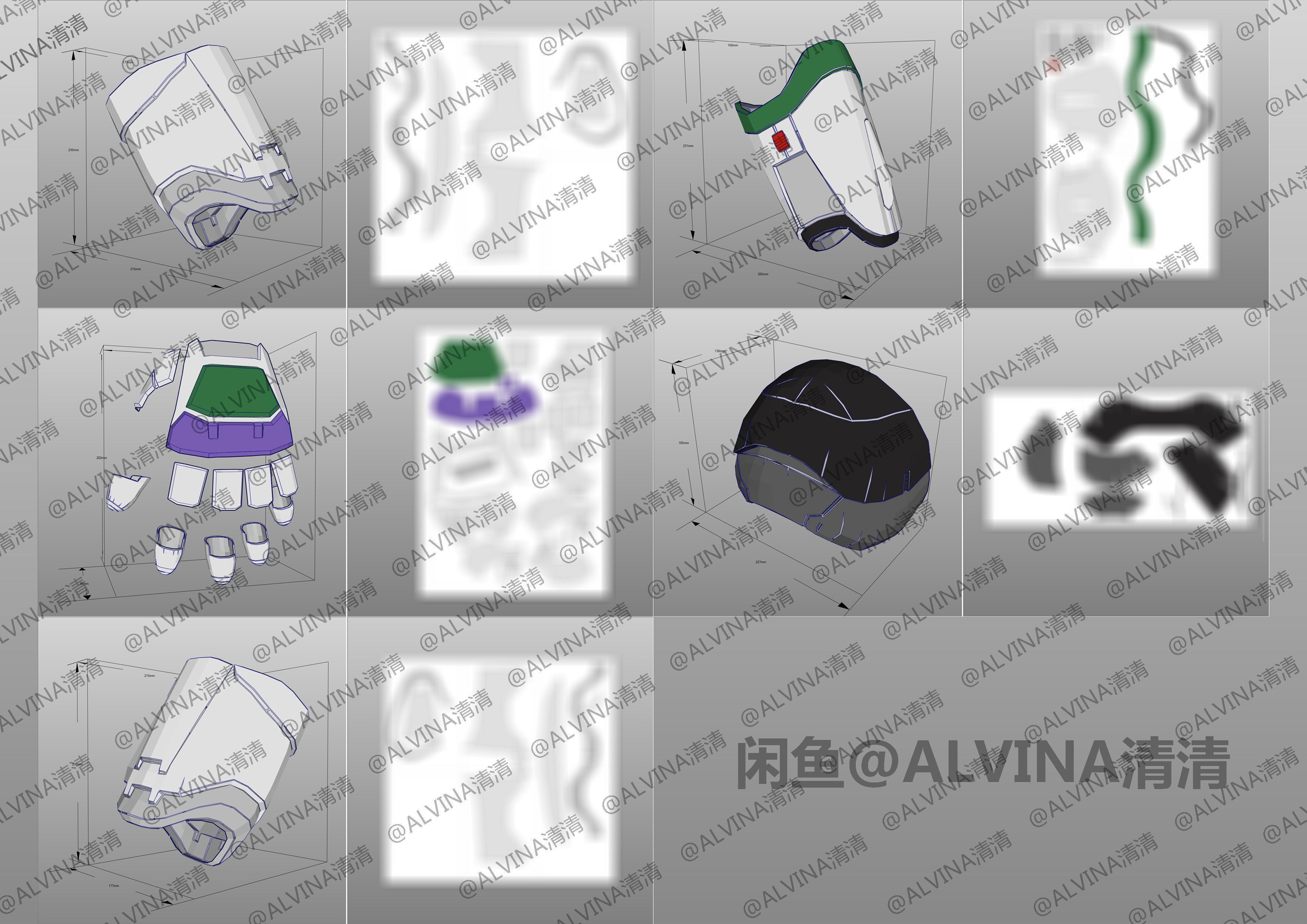 2022 Buzz Lightyear Armor pepakura Foam Full Low-poly 3D model_3