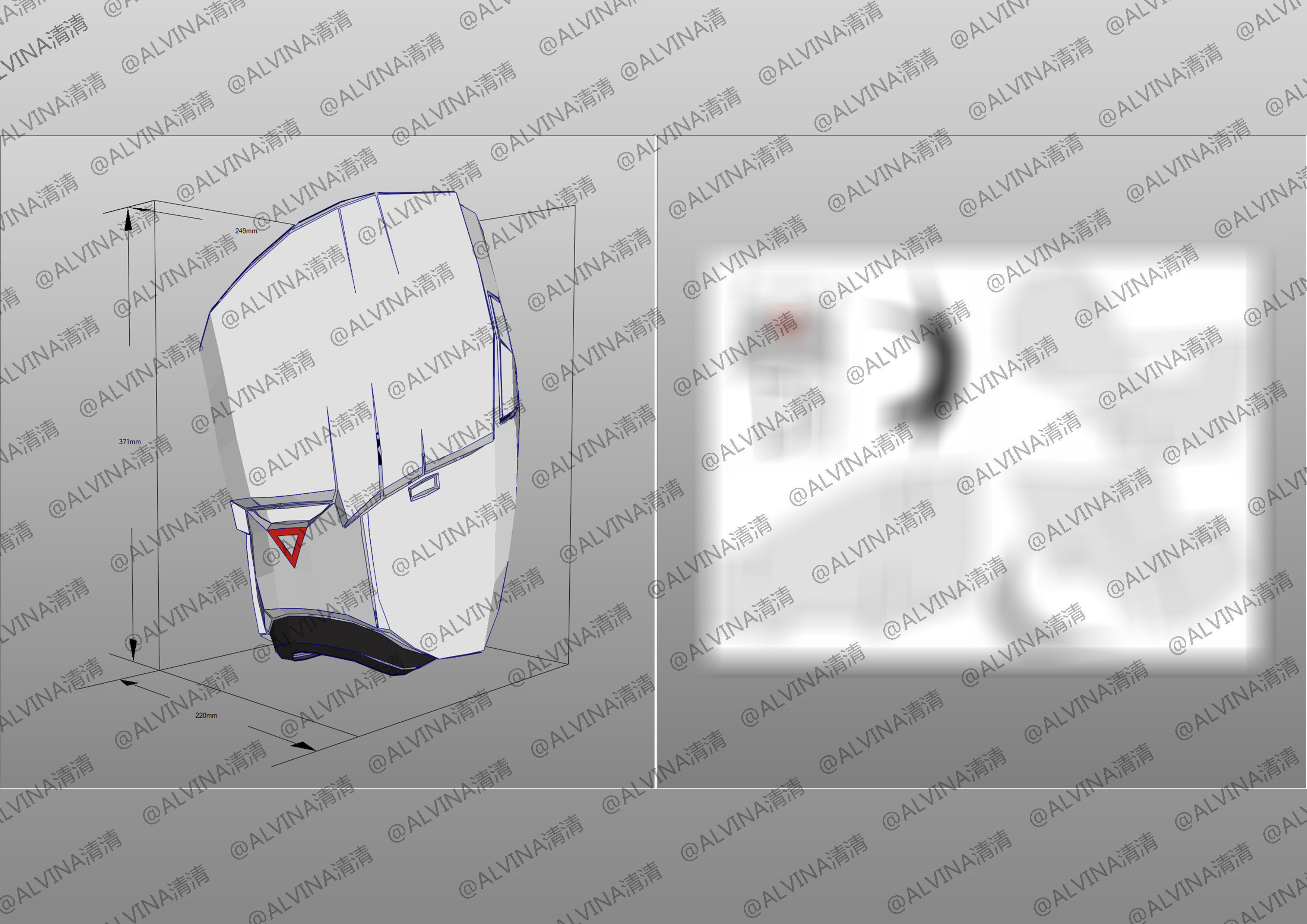 2022 Buzz Lightyear Armor pepakura Foam Full Low-poly 3D model_18