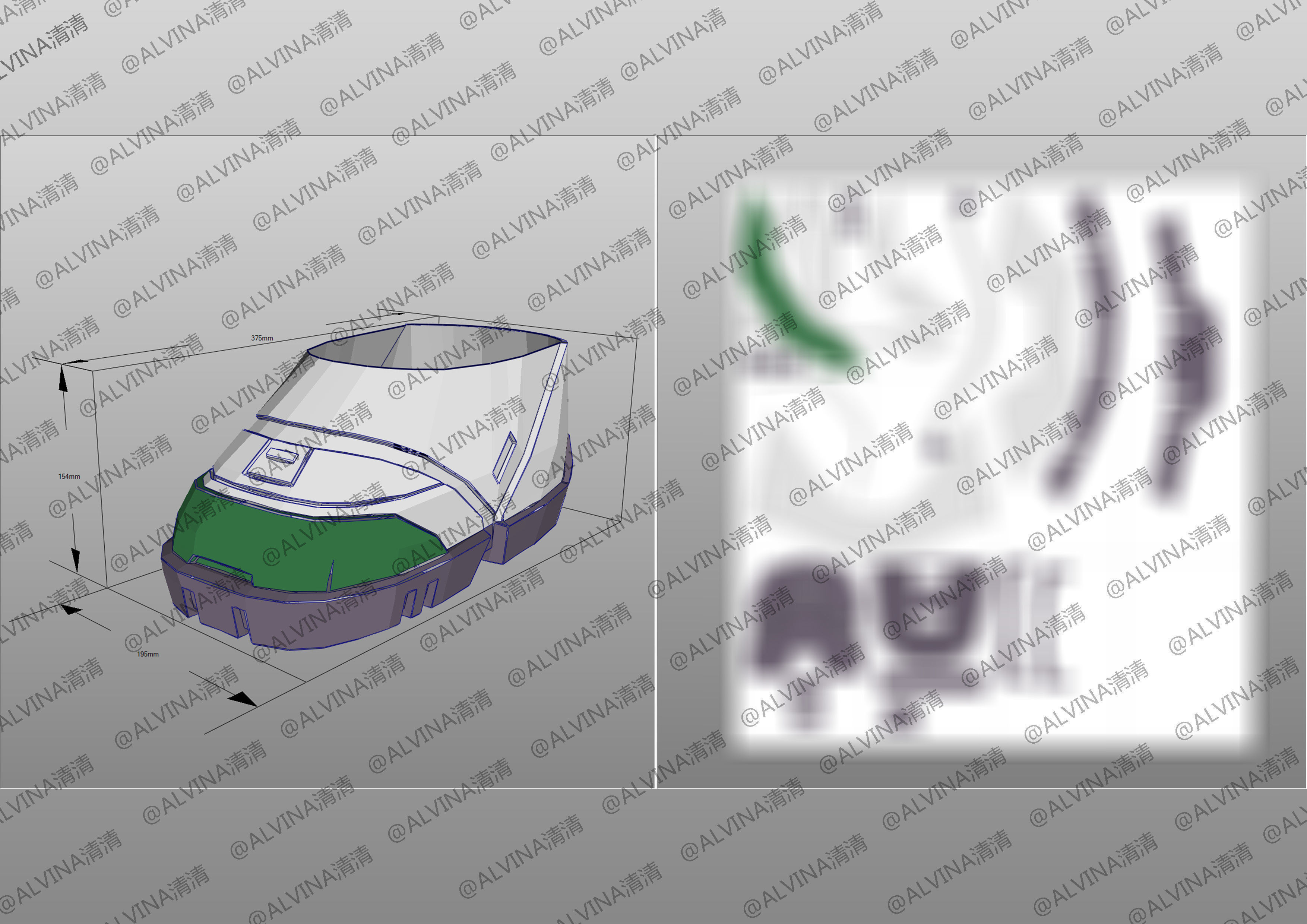 2022 Buzz Lightyear Armor pepakura Foam Full Low-poly 3D model_21