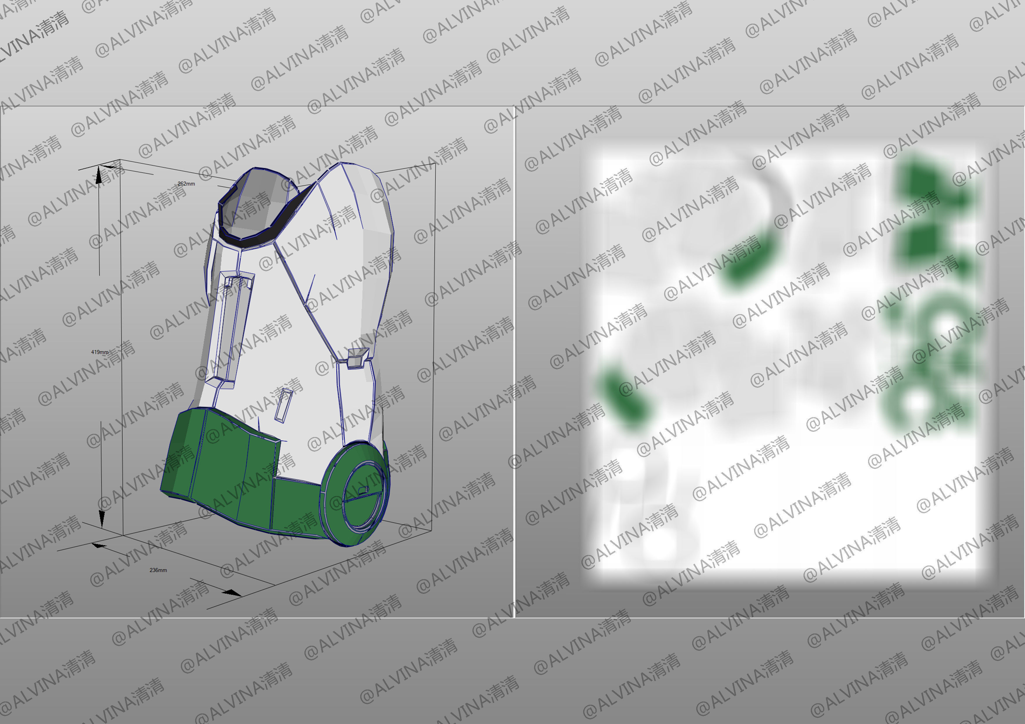 2022 Buzz Lightyear Armor pepakura Foam Full Low-poly 3D model_19