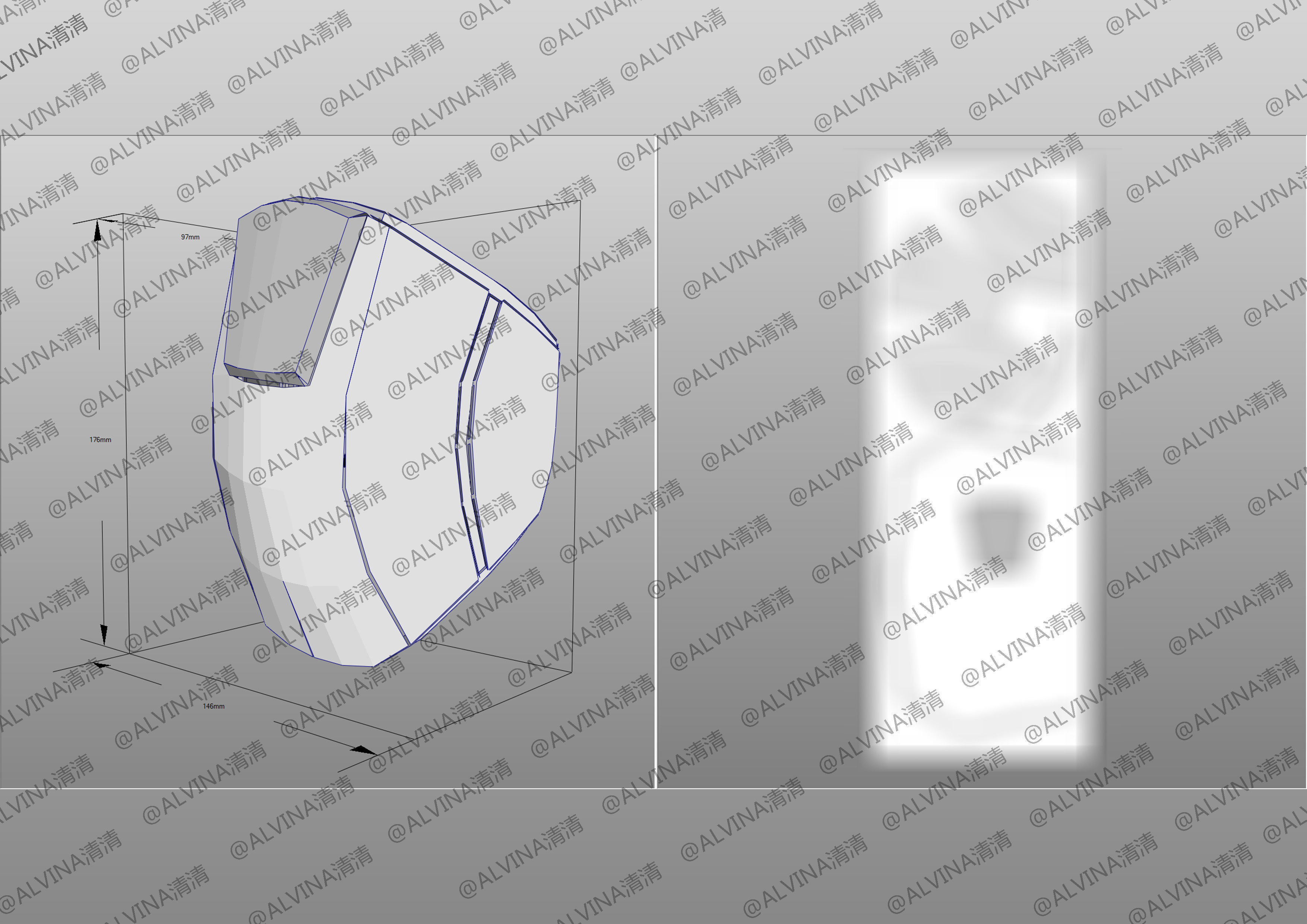 2022 Buzz Lightyear Armor pepakura Foam Full Low-poly 3D model_20