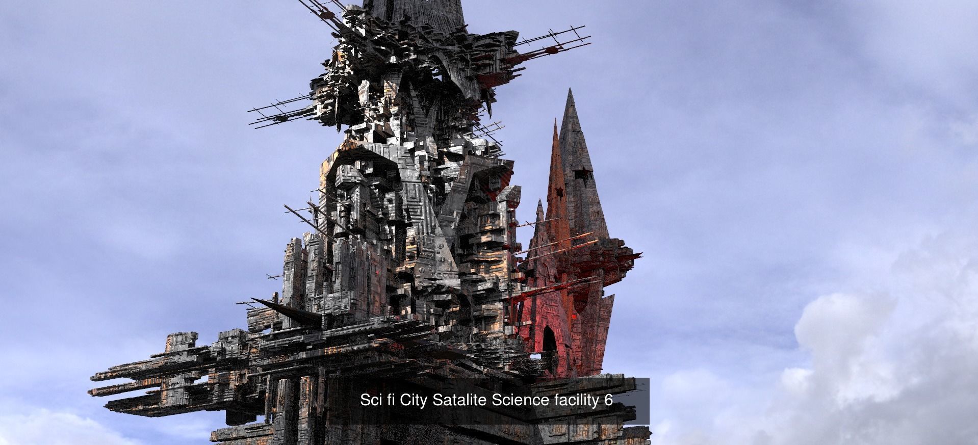 Alien Satellite observatory exterior collection _11