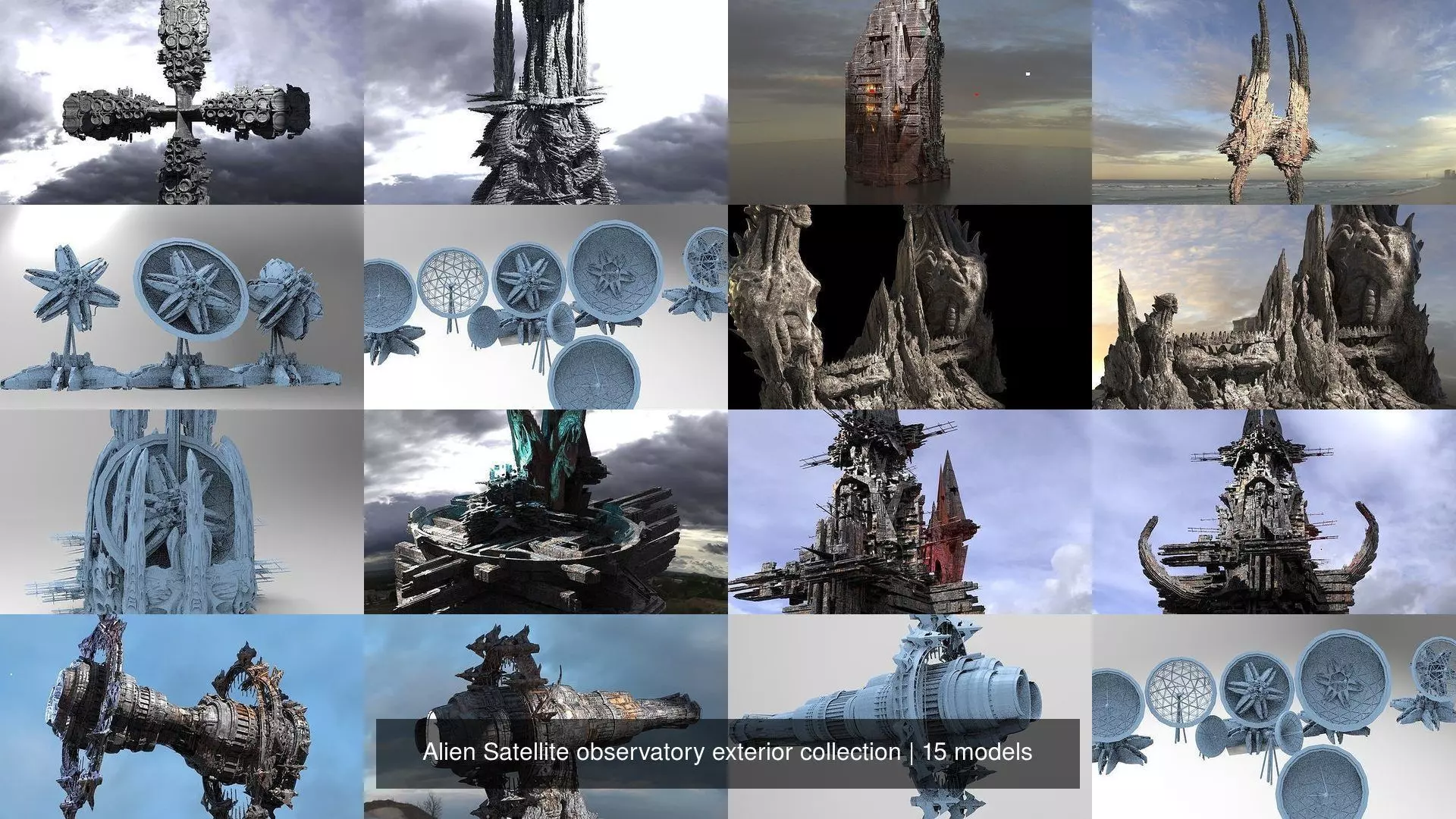 Alien Satellite observatory exterior collection _0