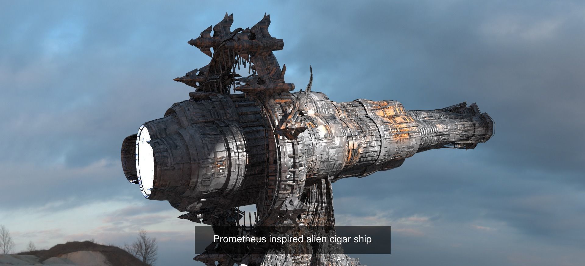 Alien Satellite observatory exterior collection _14