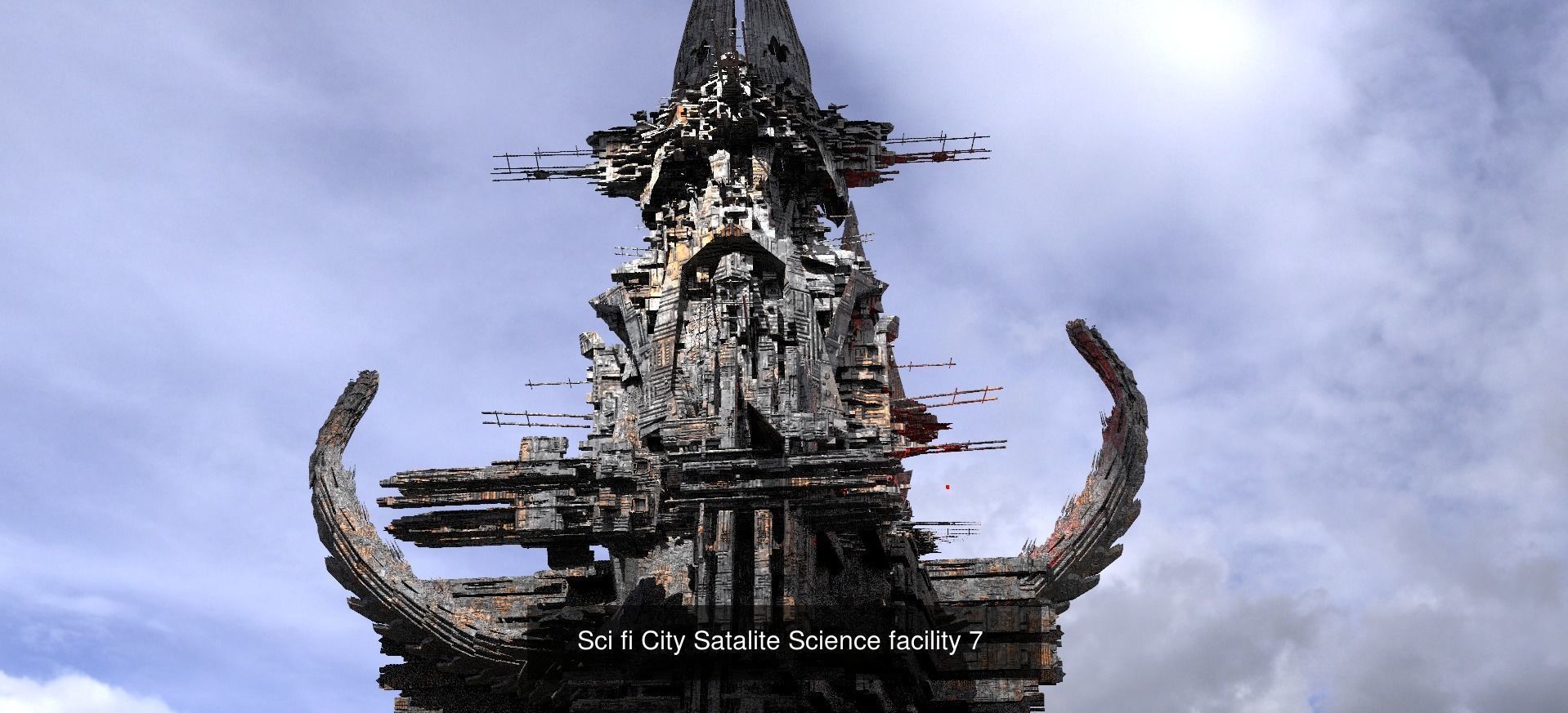 Alien Satellite observatory exterior collection _12