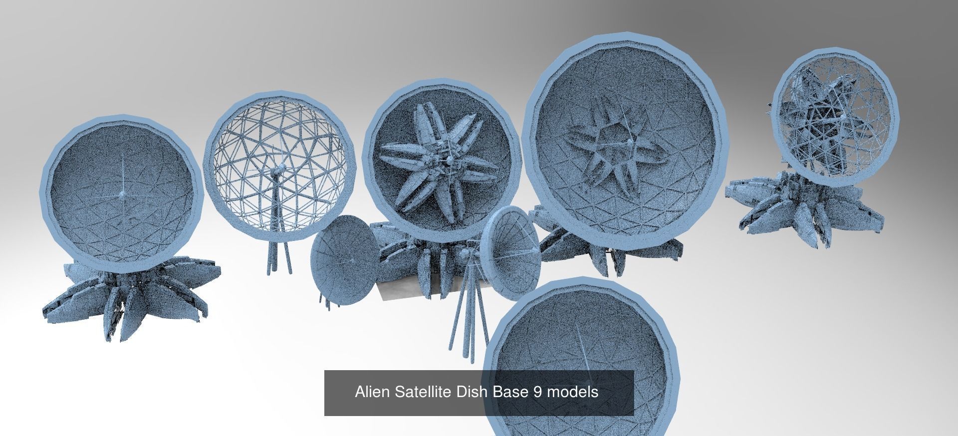 Alien Satellite observatory exterior collection _6