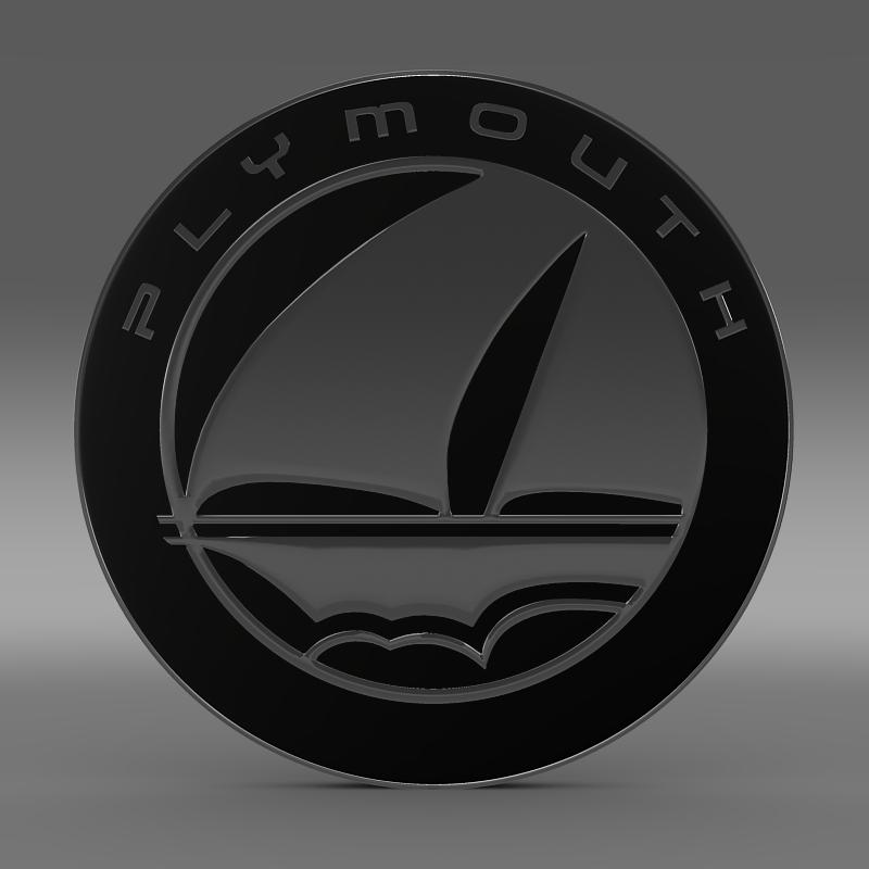 Plymouth logo 3D model_2