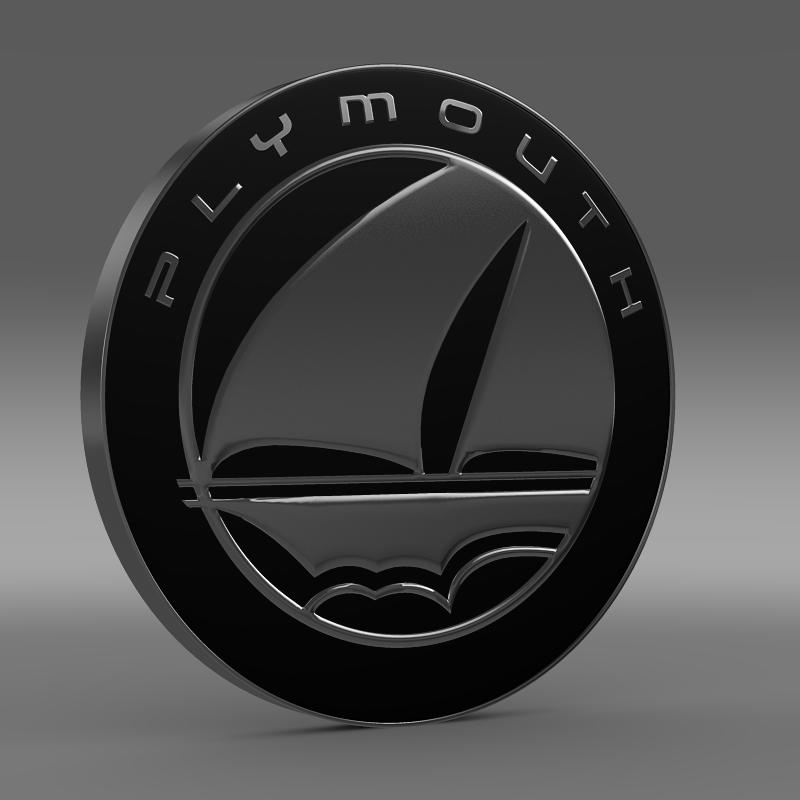 Plymouth logo 3D model_1