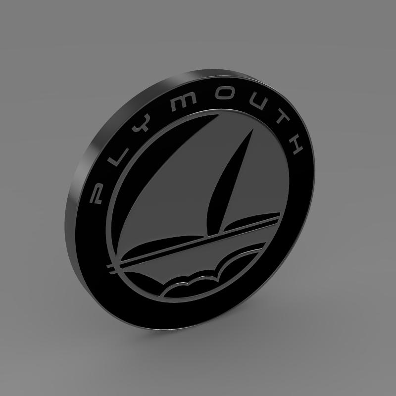 Plymouth logo 3D model_5