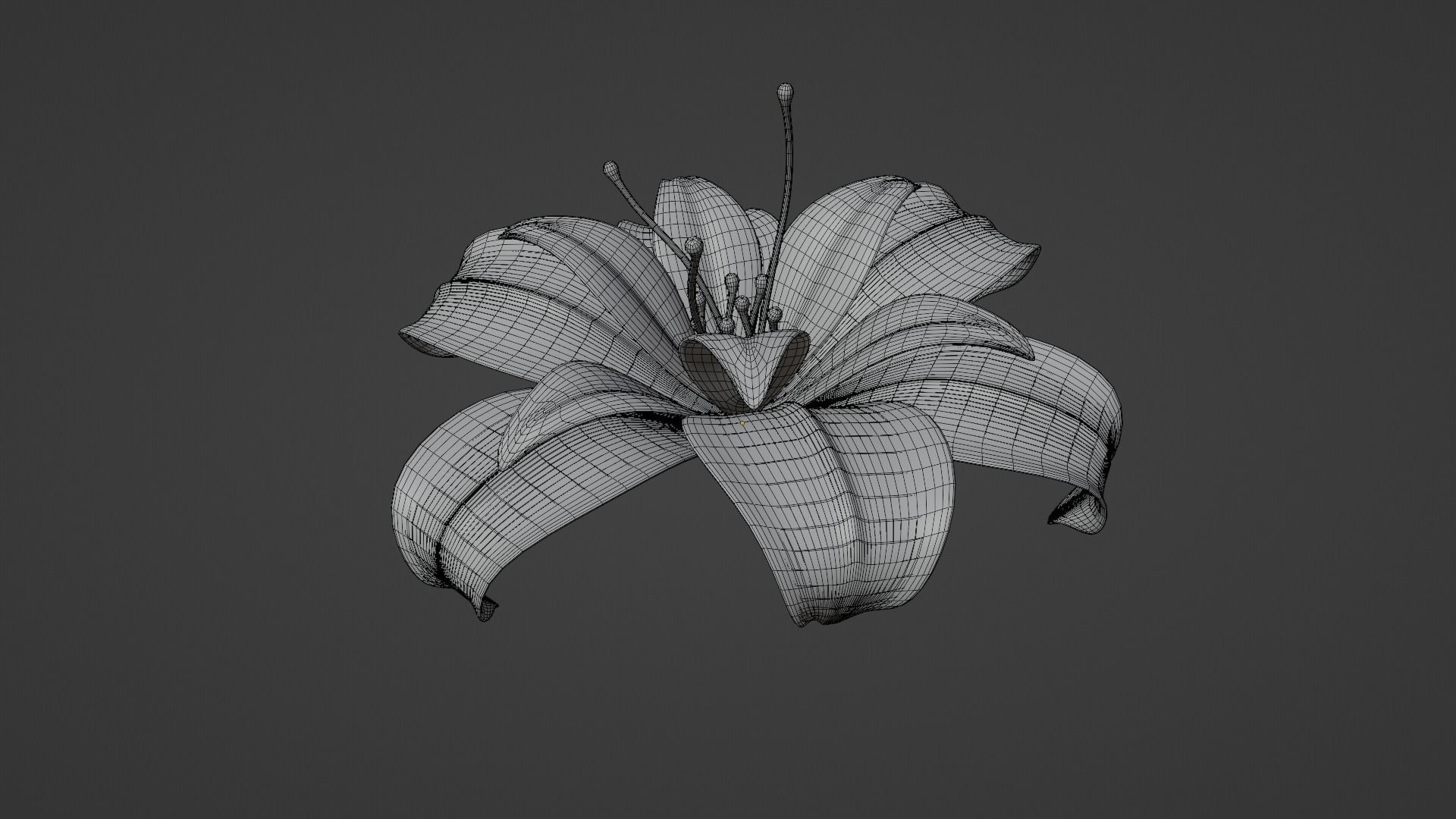 Glowing Flower 3D model_4