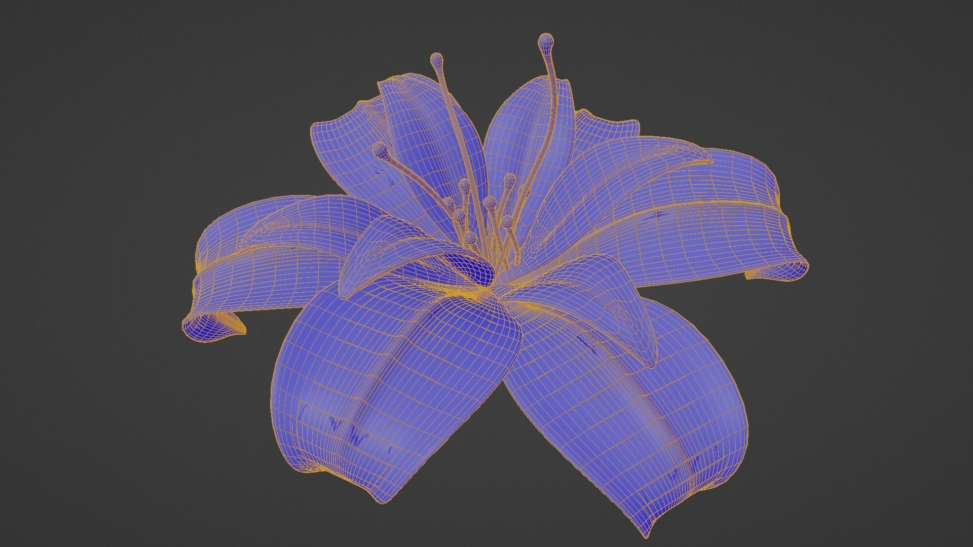 Glowing Flower 3D model_6