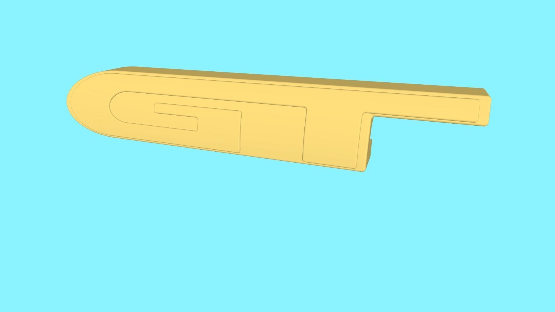 Toyota Starlet GT badge 3D print model_27