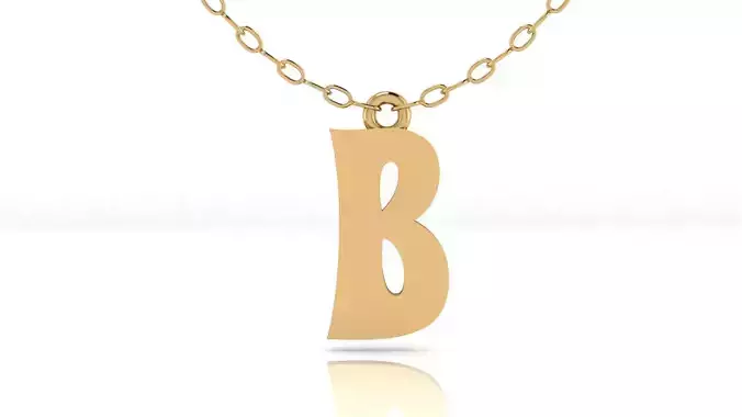 Alphabet Stylish Pendant B
