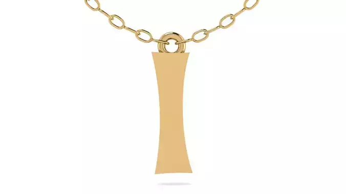 Alphabet Stylish Pendant I 3D print model