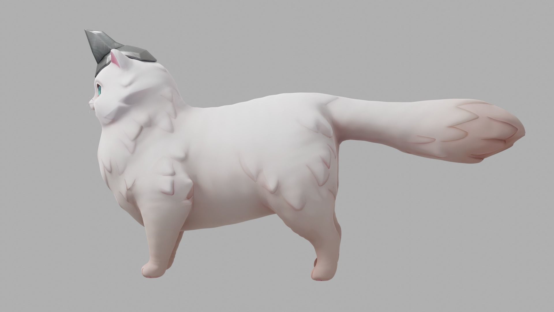 CAT - MITIZI Low-poly 3D model_5