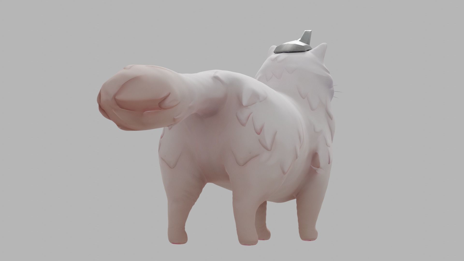 CAT - MITIZI Low-poly 3D model_6