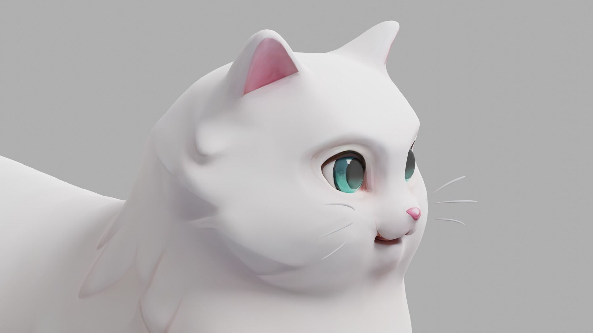 CAT - MITIZI Low-poly 3D model_1