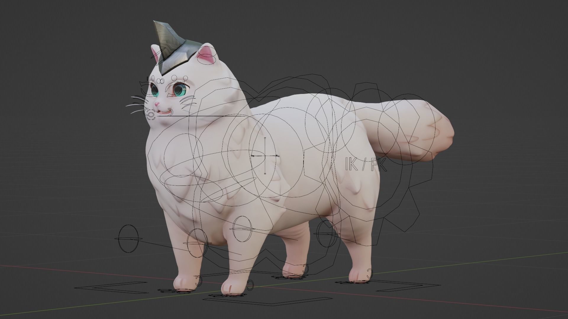 CAT - MITIZI Low-poly 3D model_4