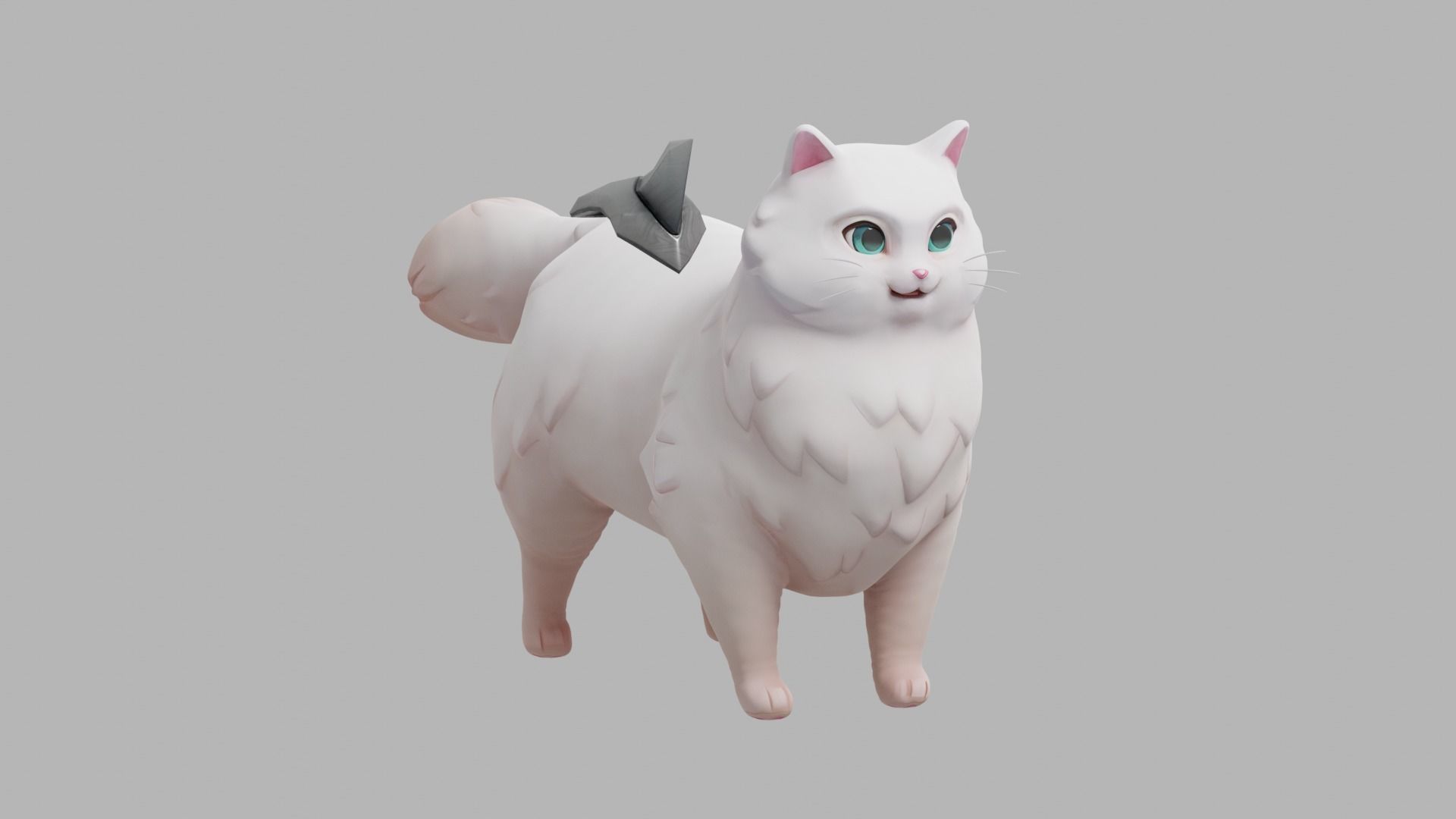 CAT - MITIZI Low-poly 3D model_12