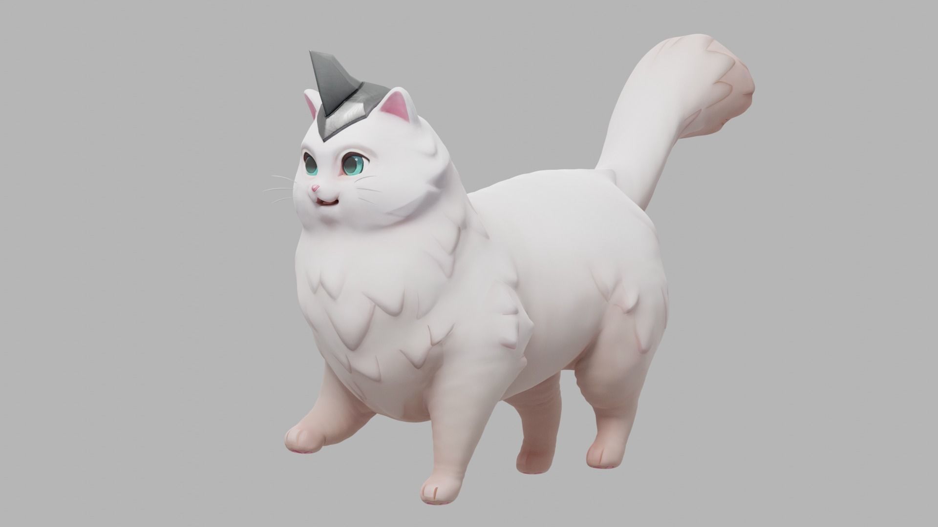 CAT - MITIZI Low-poly 3D model_10
