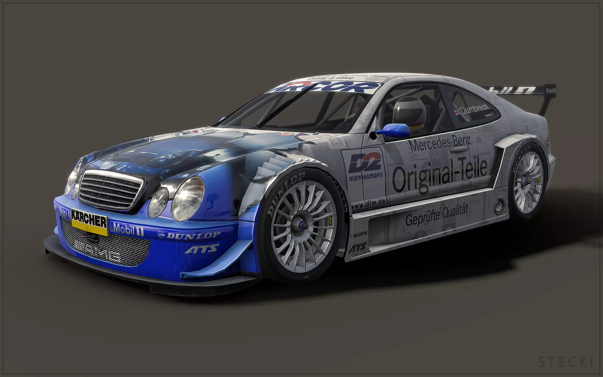 2000 Mercedes CLK DTM Game Asset Low-poly 3D model