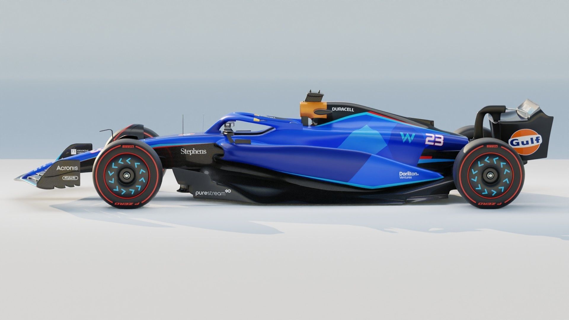 Williams FW45 3D model_5