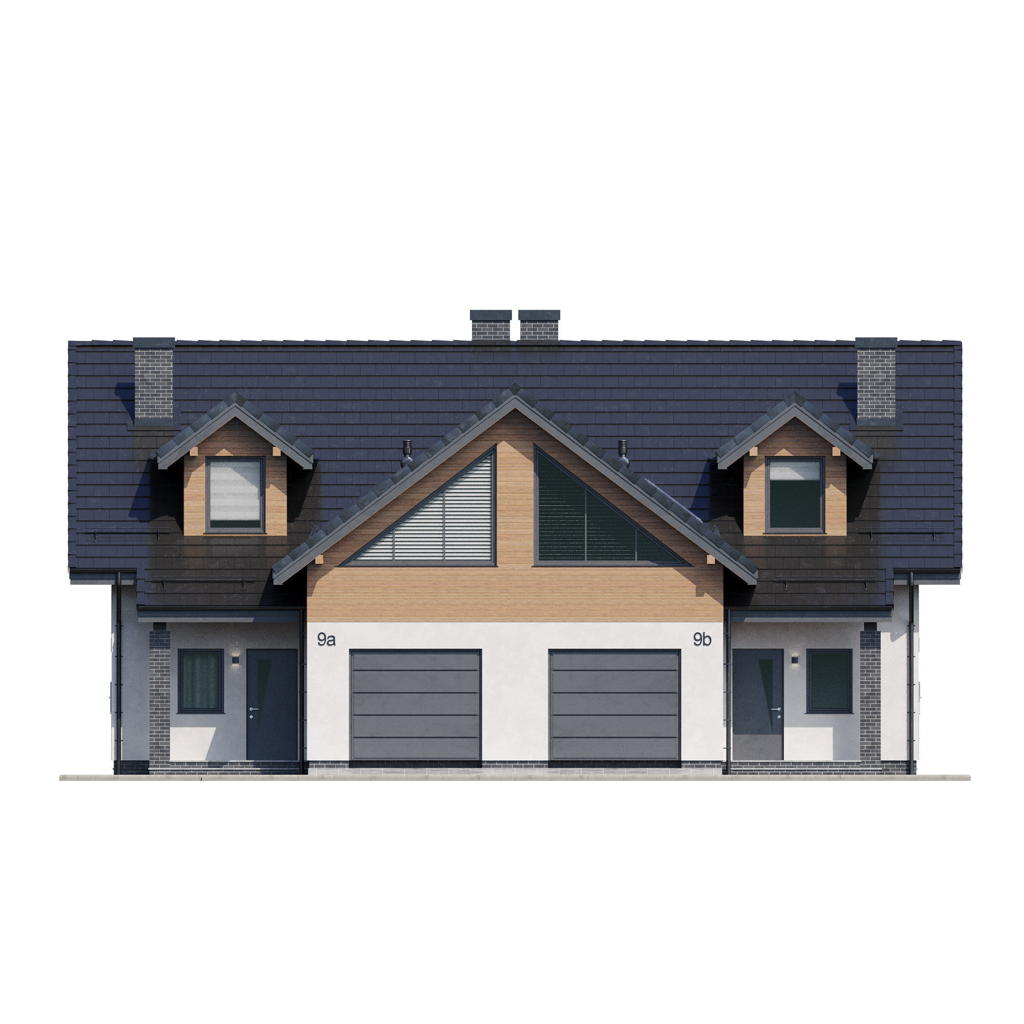 Cottage V9 3D model_4