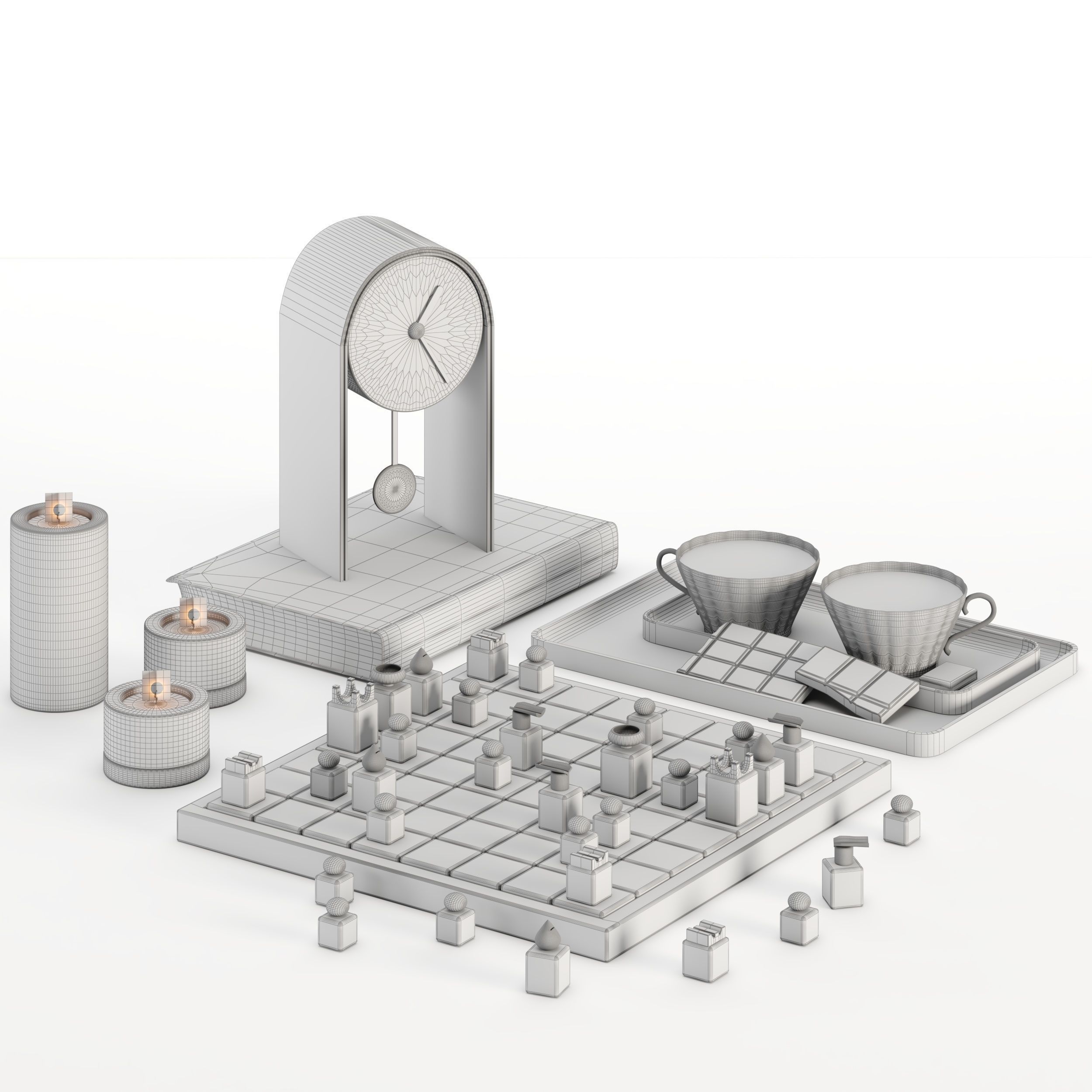 Decoraive set 02 3D model_3