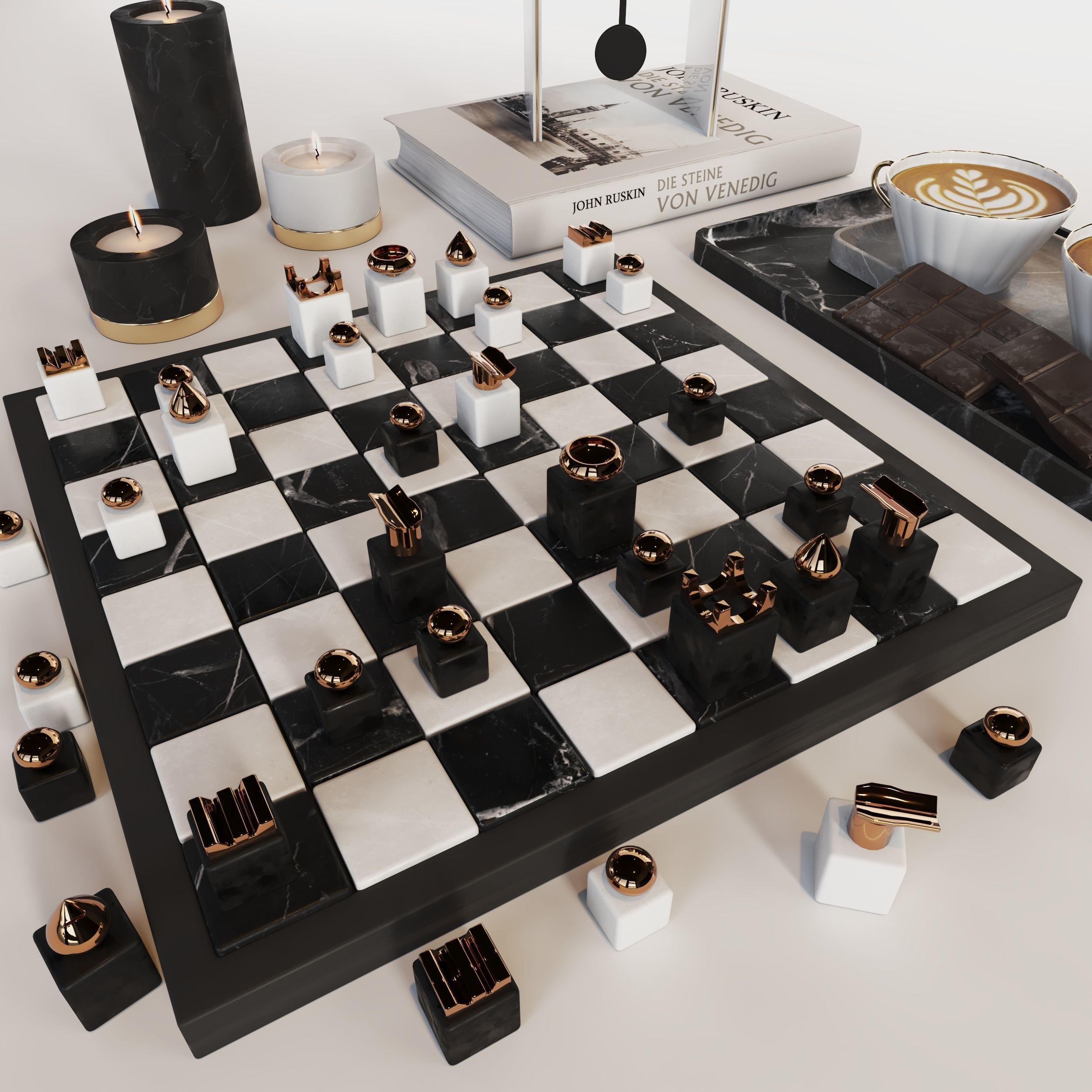 Decoraive set 02 3D model_4