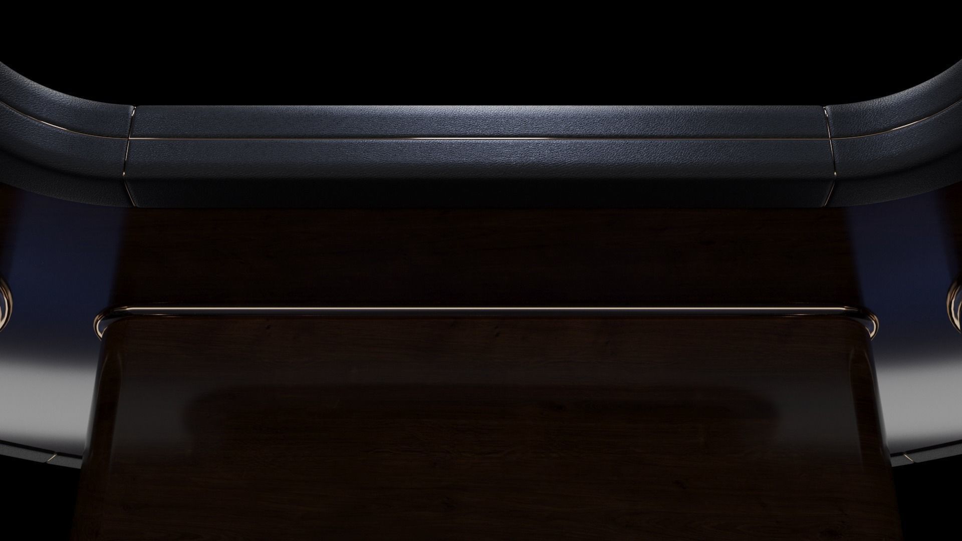 Casino Baccarat Table 3D model_10
