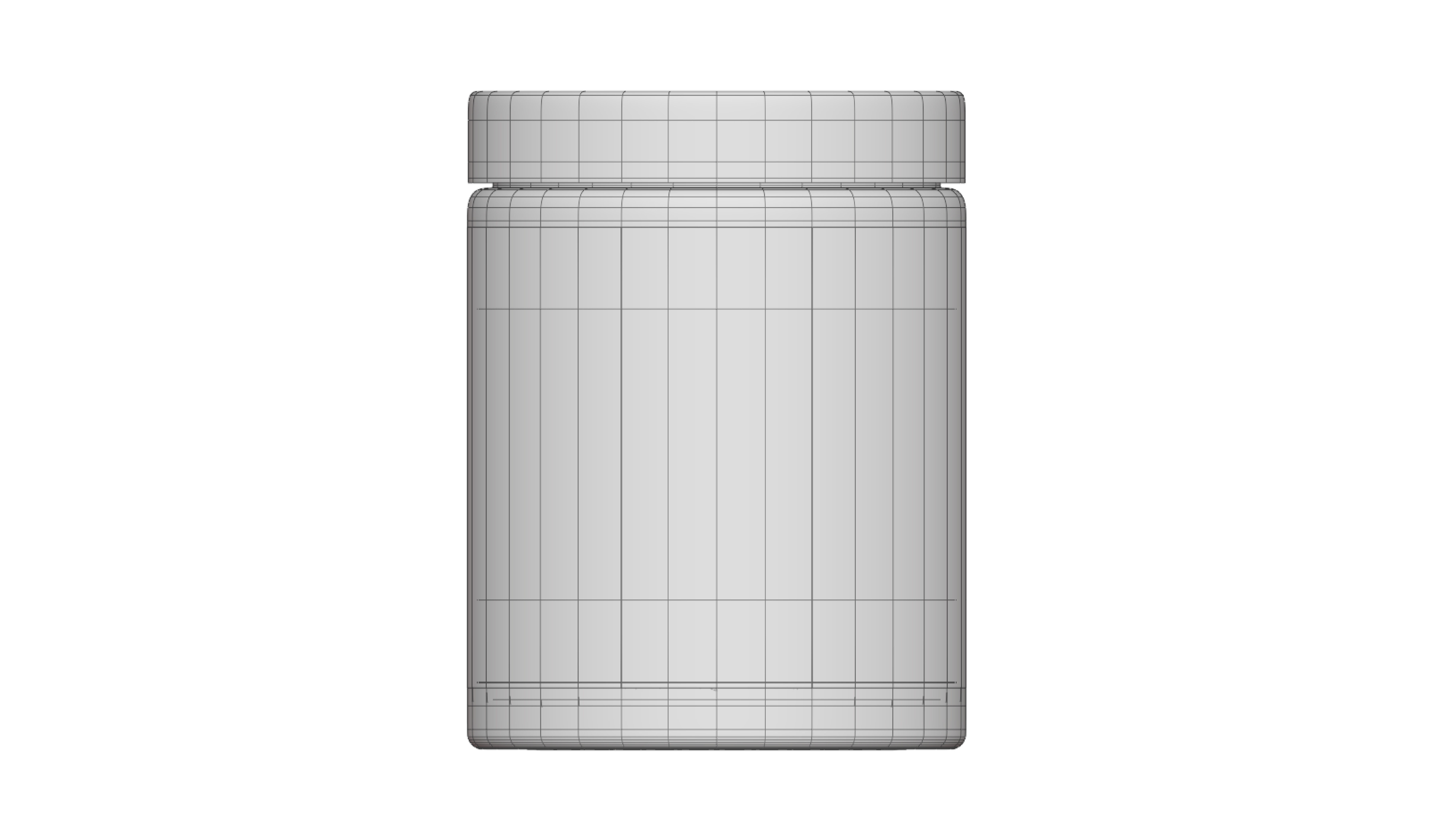 Smoothie or Protein Jar Bottle with 3D product Mockup 3D model_5