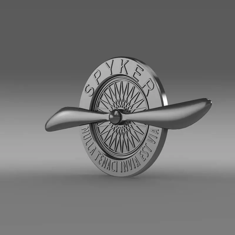 Spyker logo Free 3D model