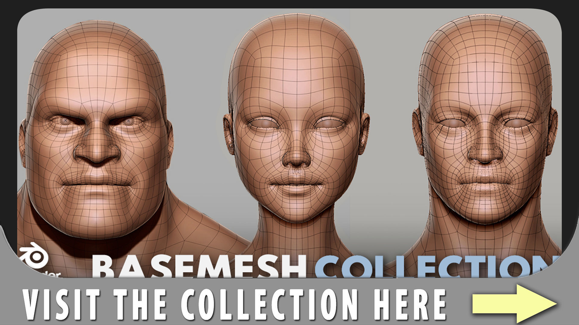 Female  BaseMesh Low-poly 3D model_7