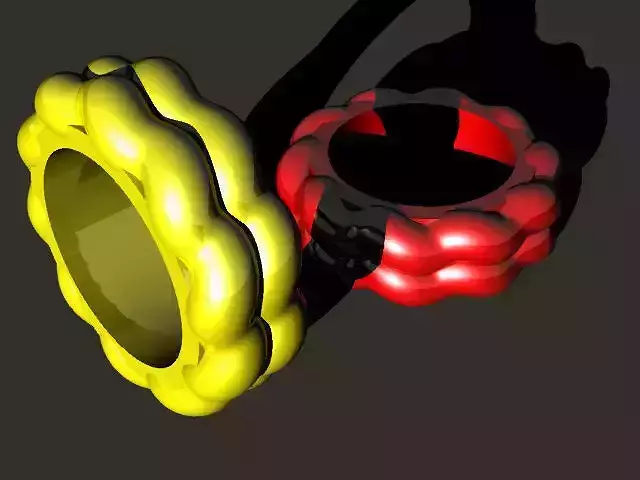 3D printable jewelry ring