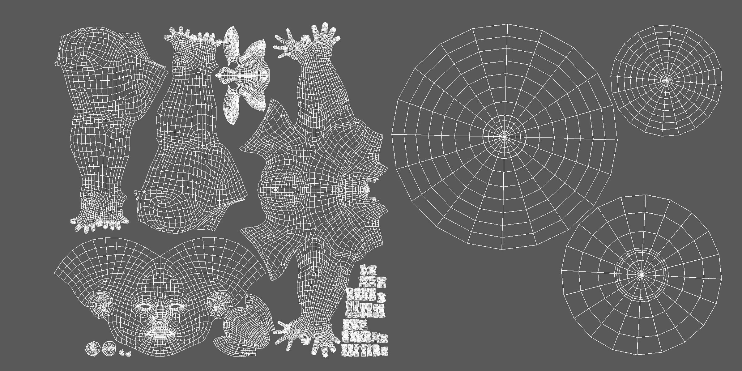 Male   BaseMesh Low-poly 3D model_3