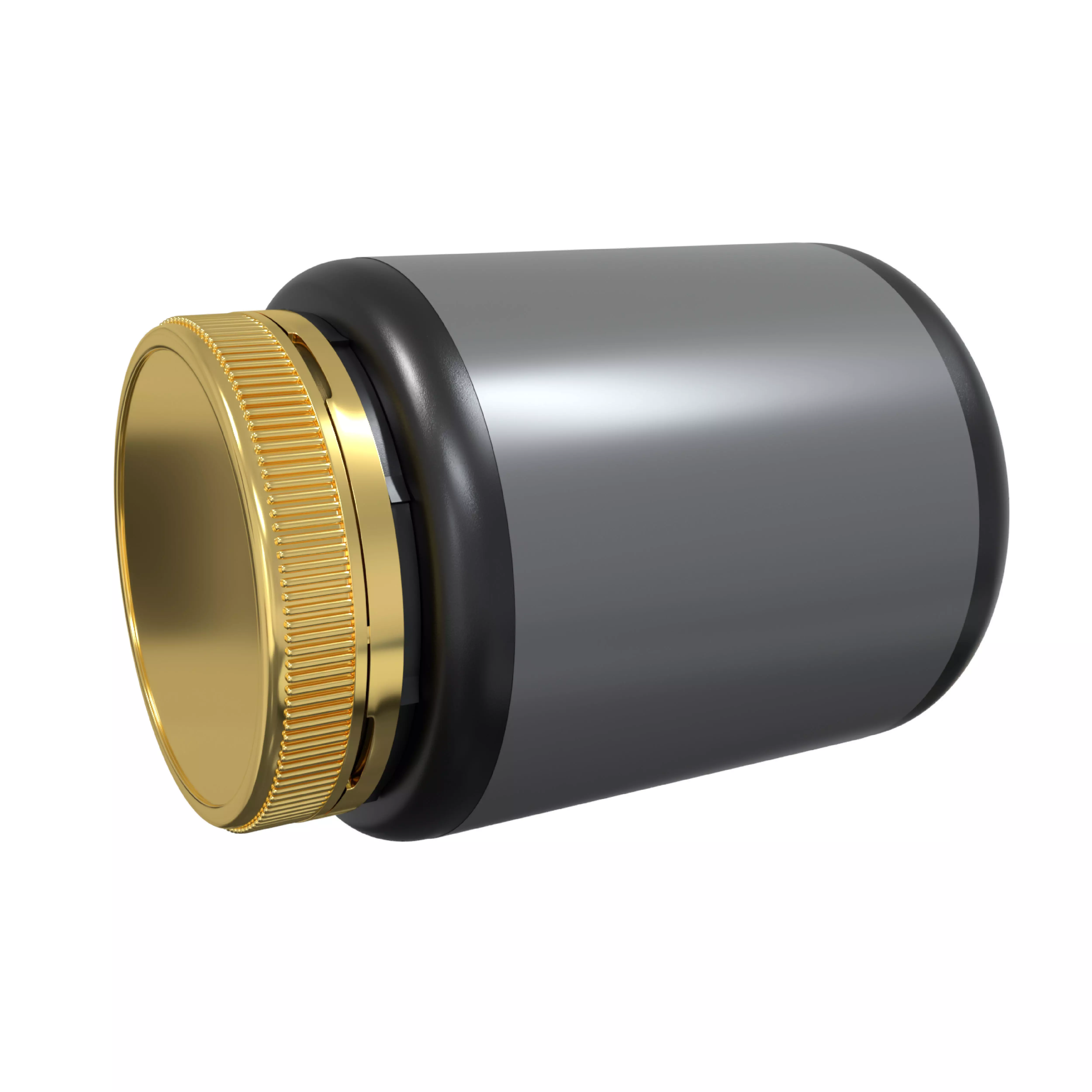 Black Protein Jar Bottle with 3D Product Mockup 3D model_0