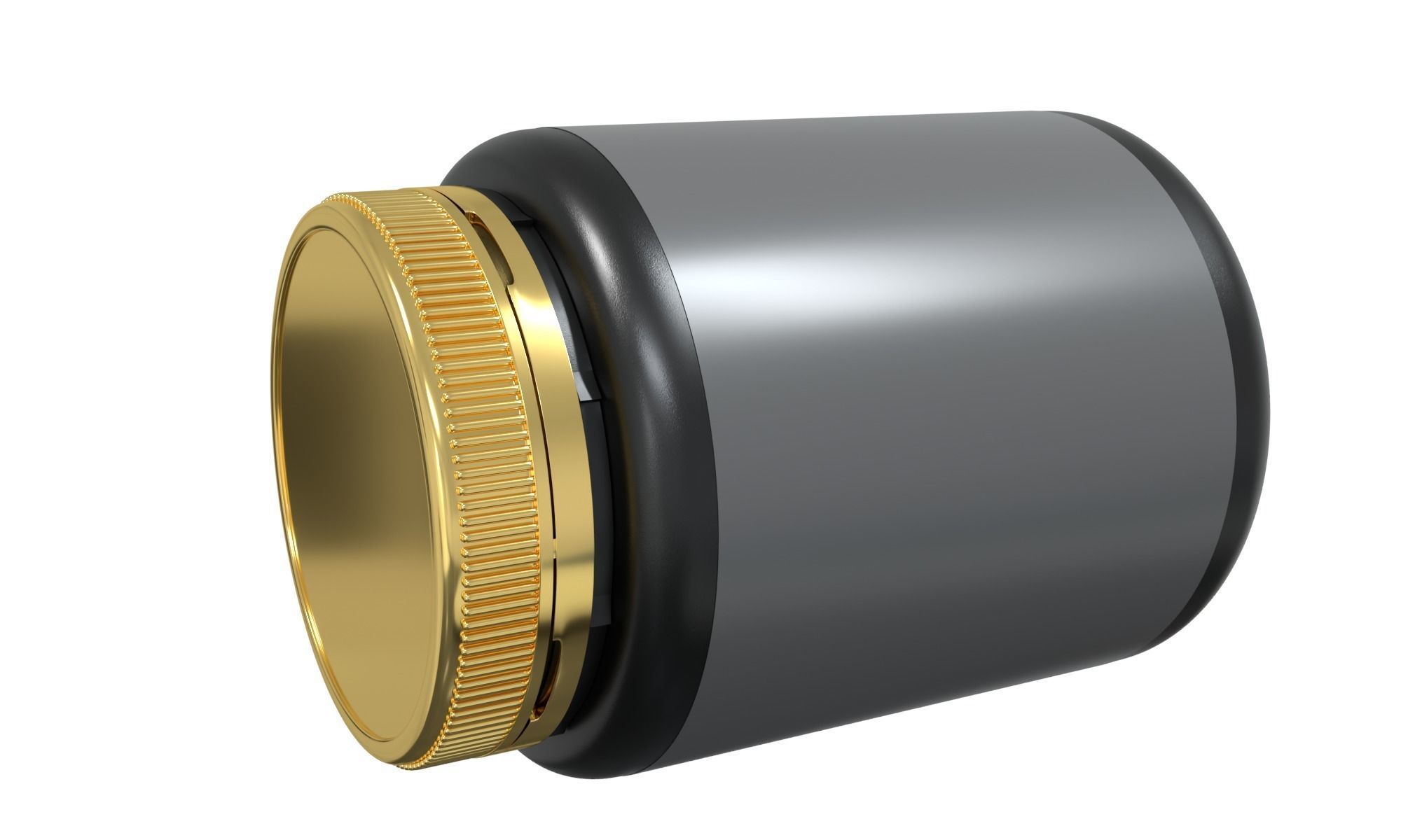 Black Protein Jar Bottle with 3D Product Mockup 3D model_6