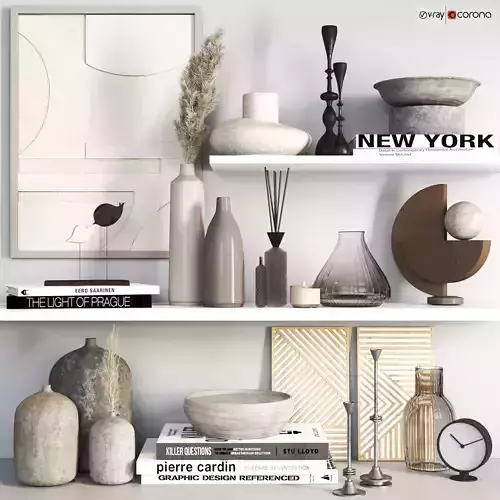 Decorative set 03 3D model