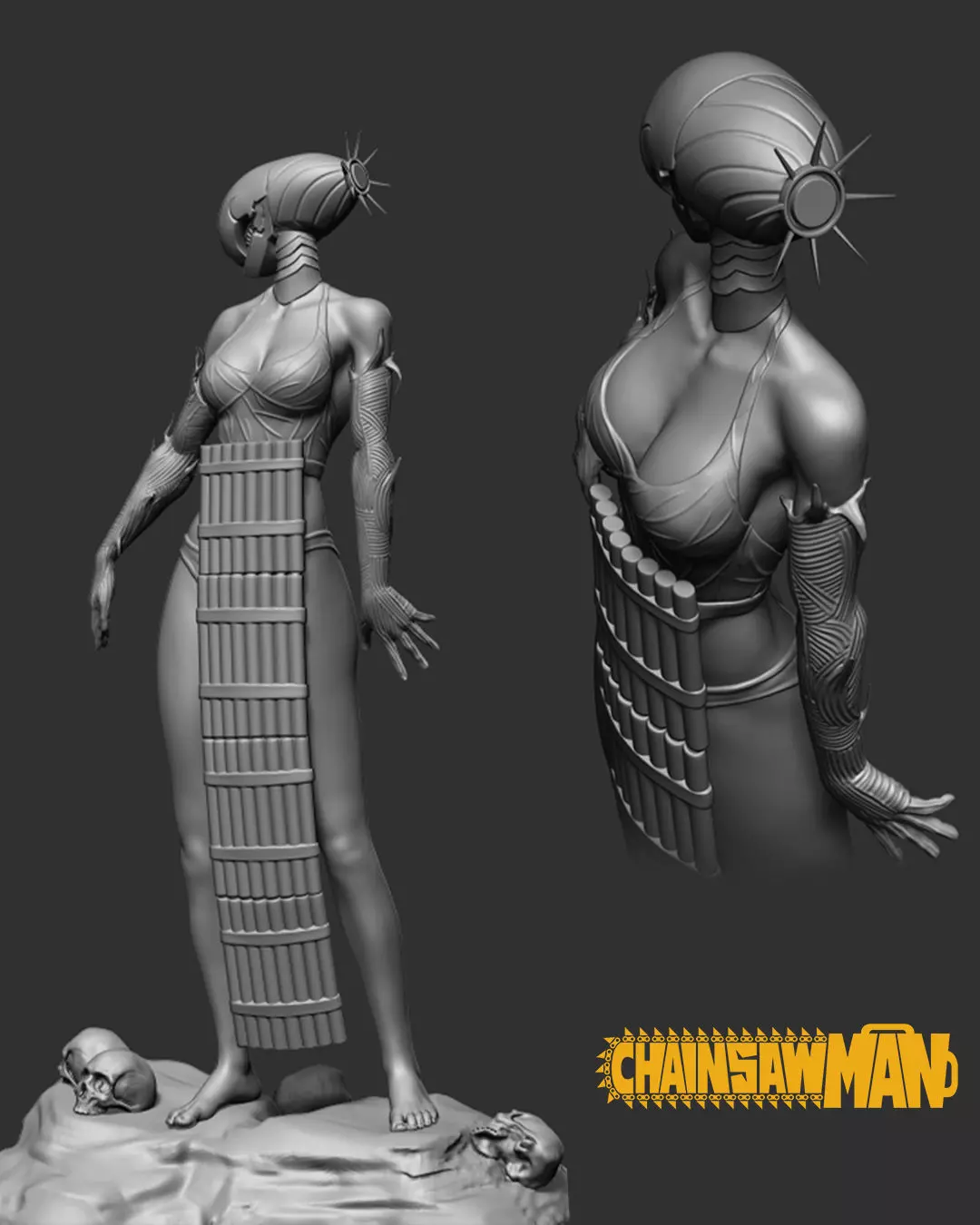 Bomb Devil Chainsaw Man fanArt 3D Model 3D model_1