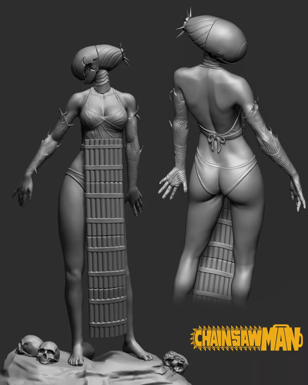 Bomb Devil Chainsaw Man fanArt 3D Model 3D model_0