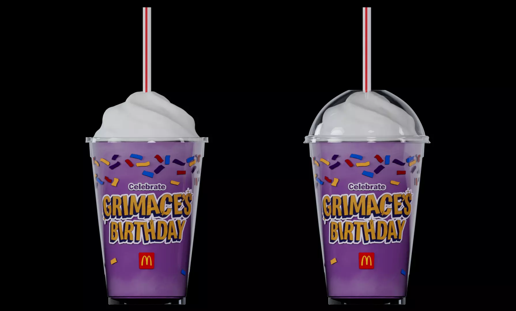 The McDonalds Grimace Shake Low-poly 3D model_0