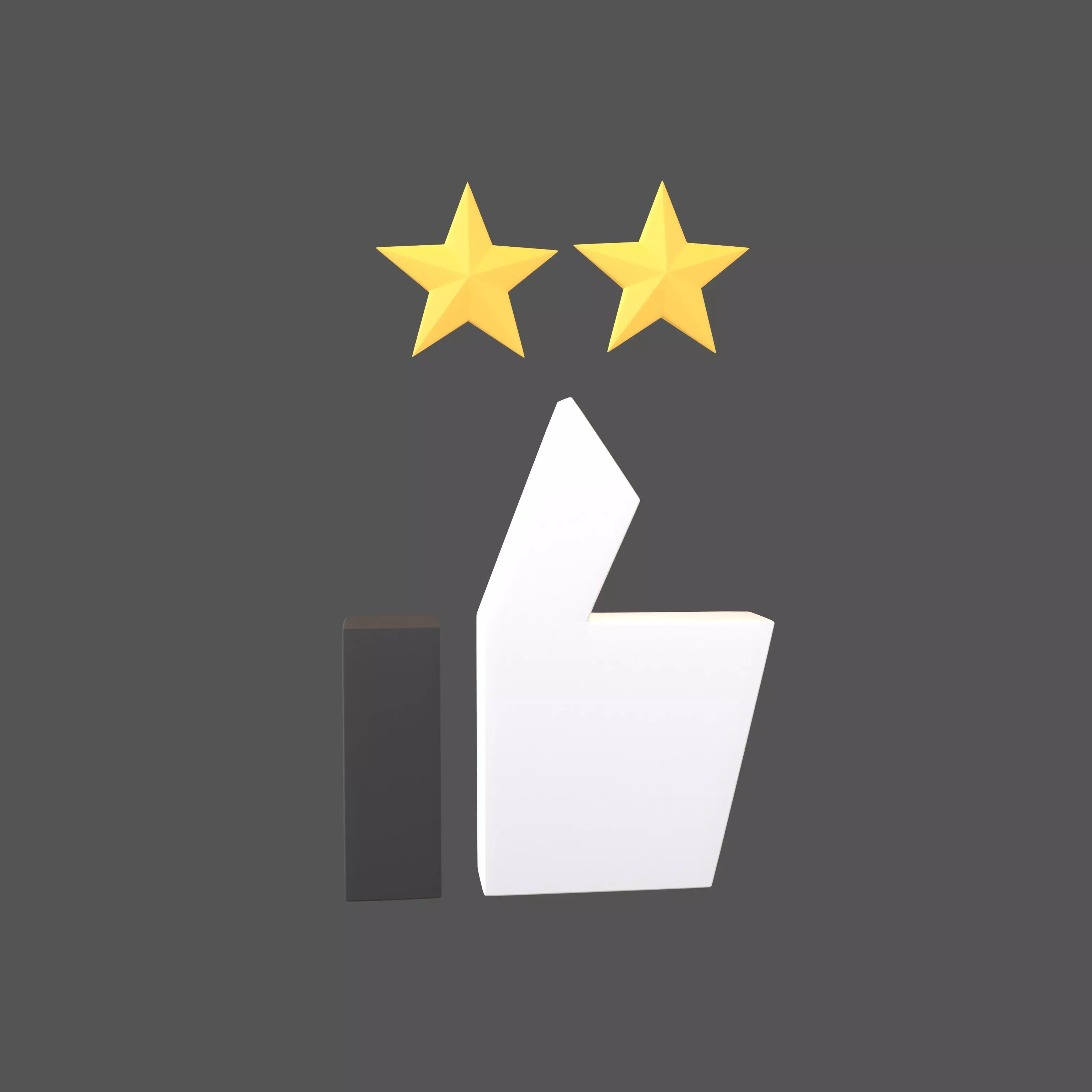 Rating Icon v3 002 Low-poly 3D model_0