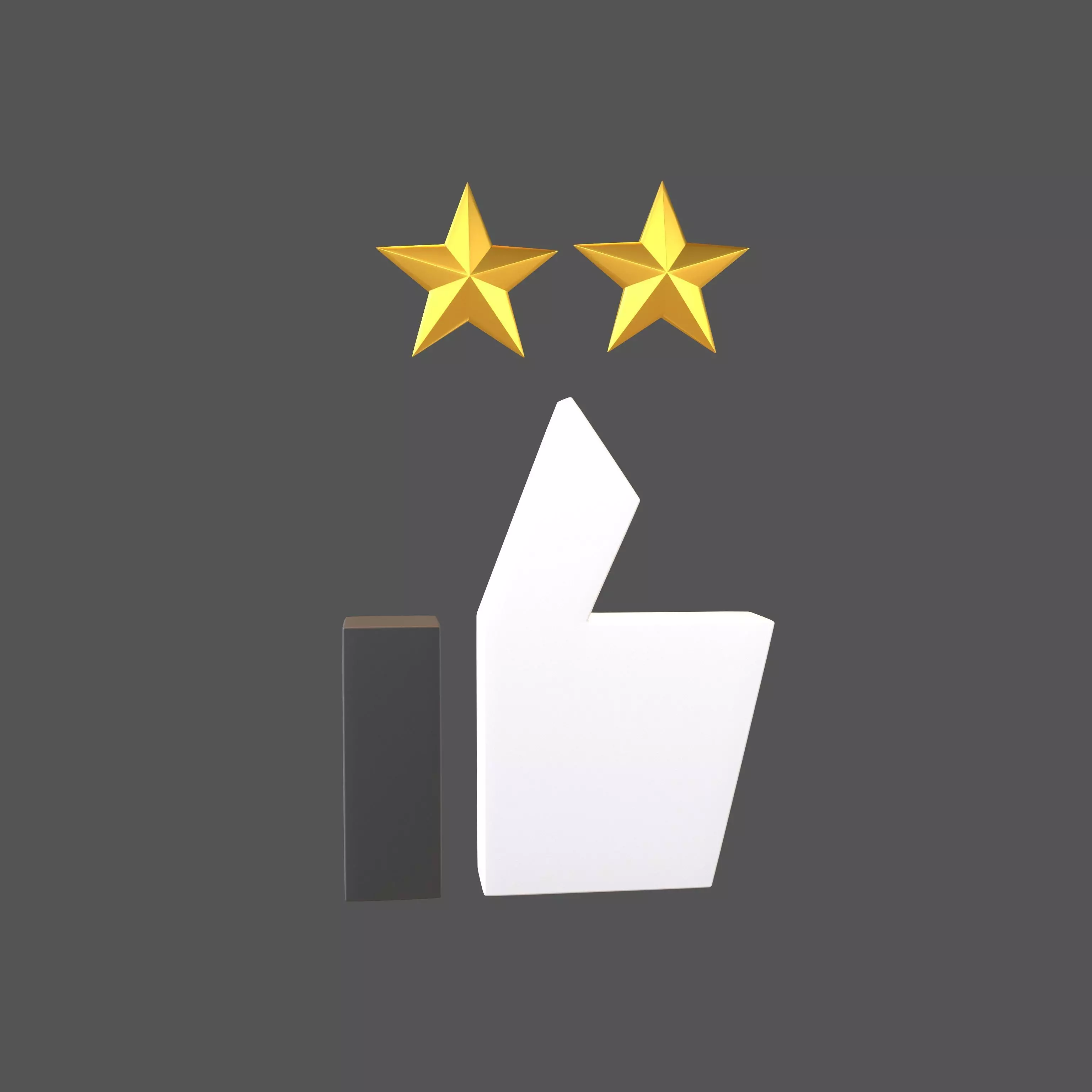 Rating Icon v3 006 Low-poly 3D model_0