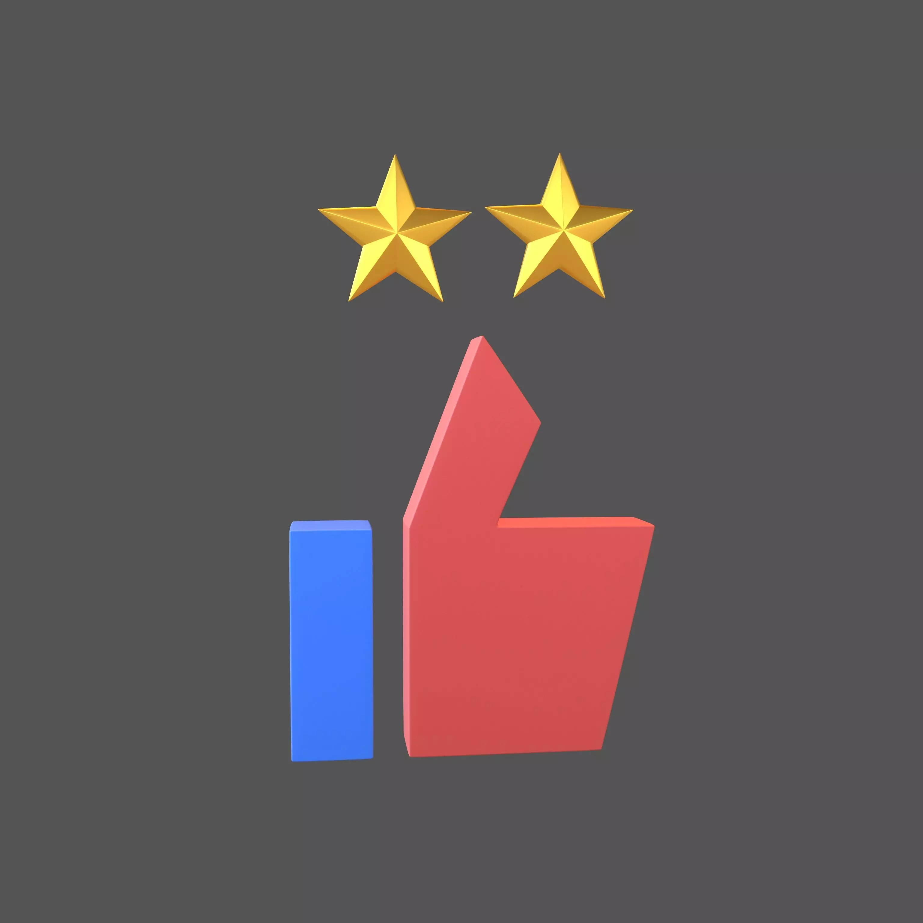 Rating Icon v3 007 Low-poly 3D model_0