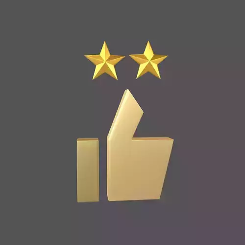 Rating Icon v3 009 Low-poly 3D model
