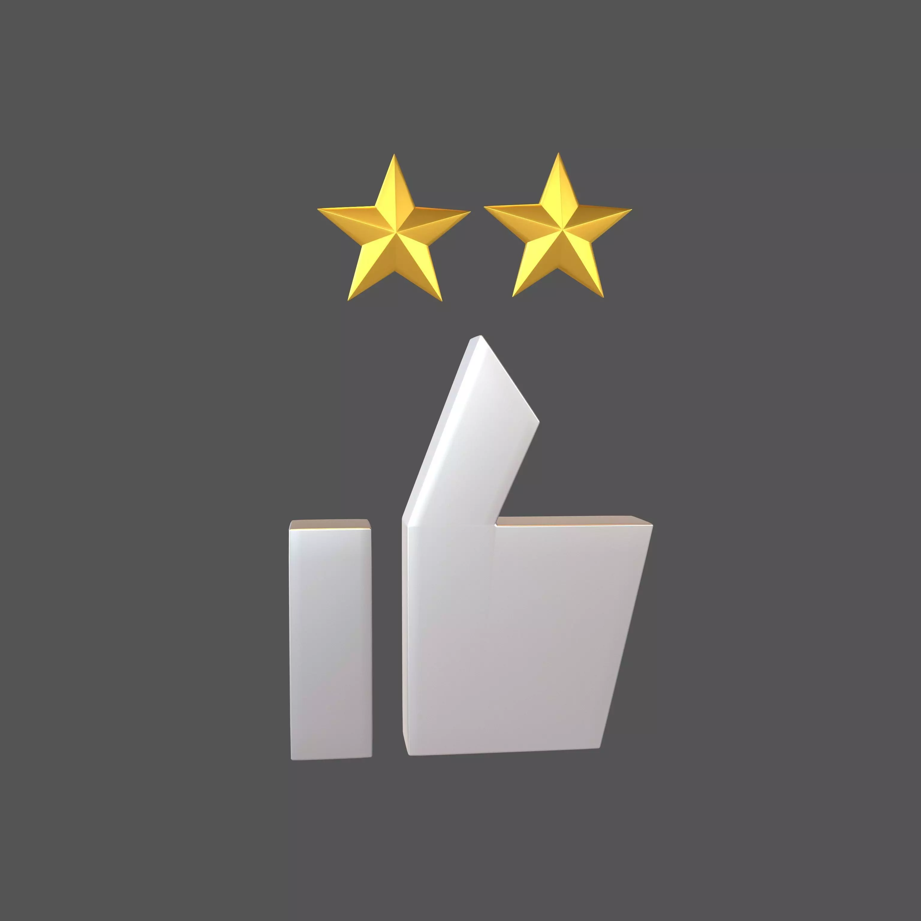Rating Icon v3 010 Low-poly 3D model_0
