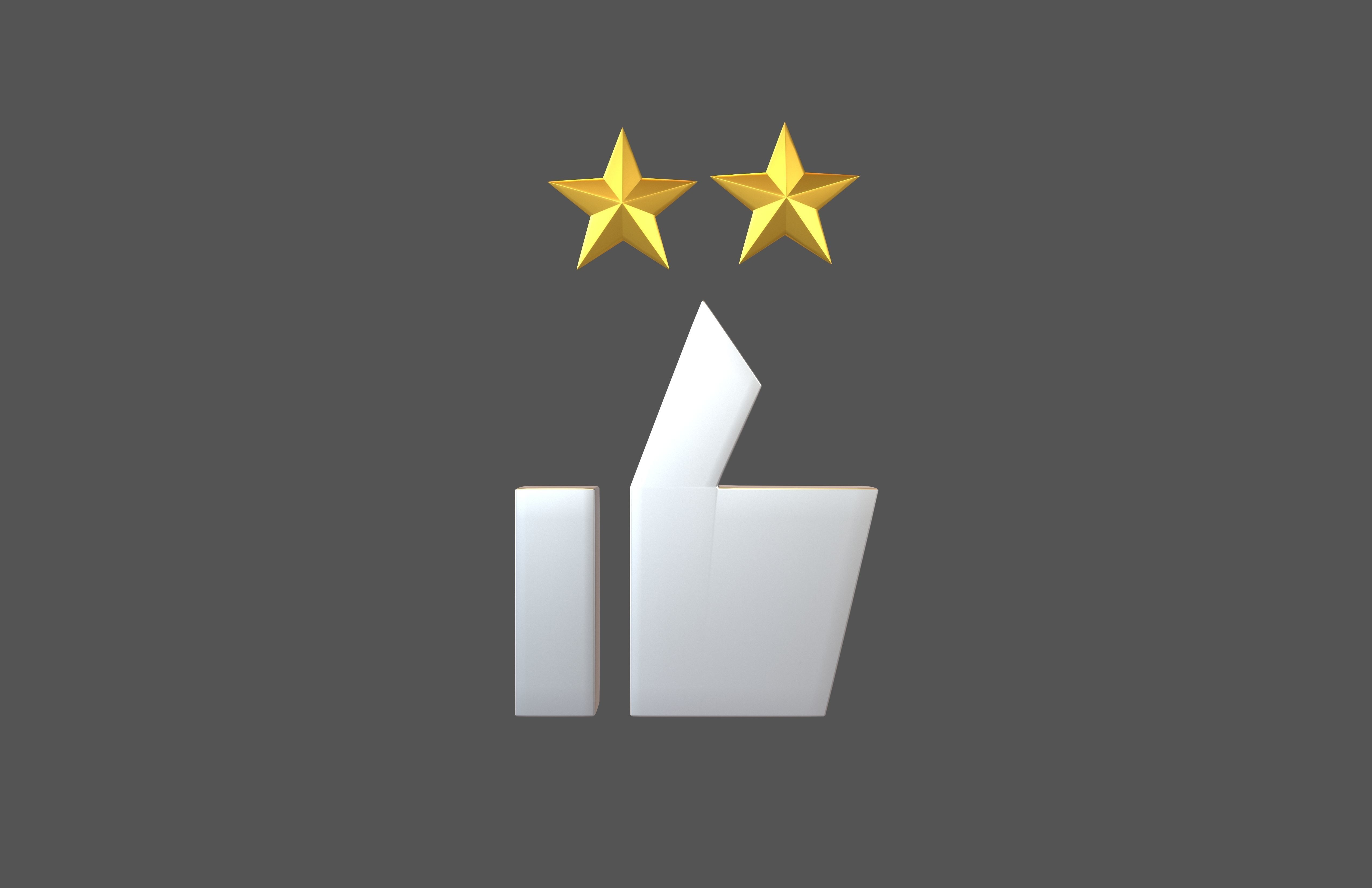 Rating Icon v3 010 Low-poly 3D model_3