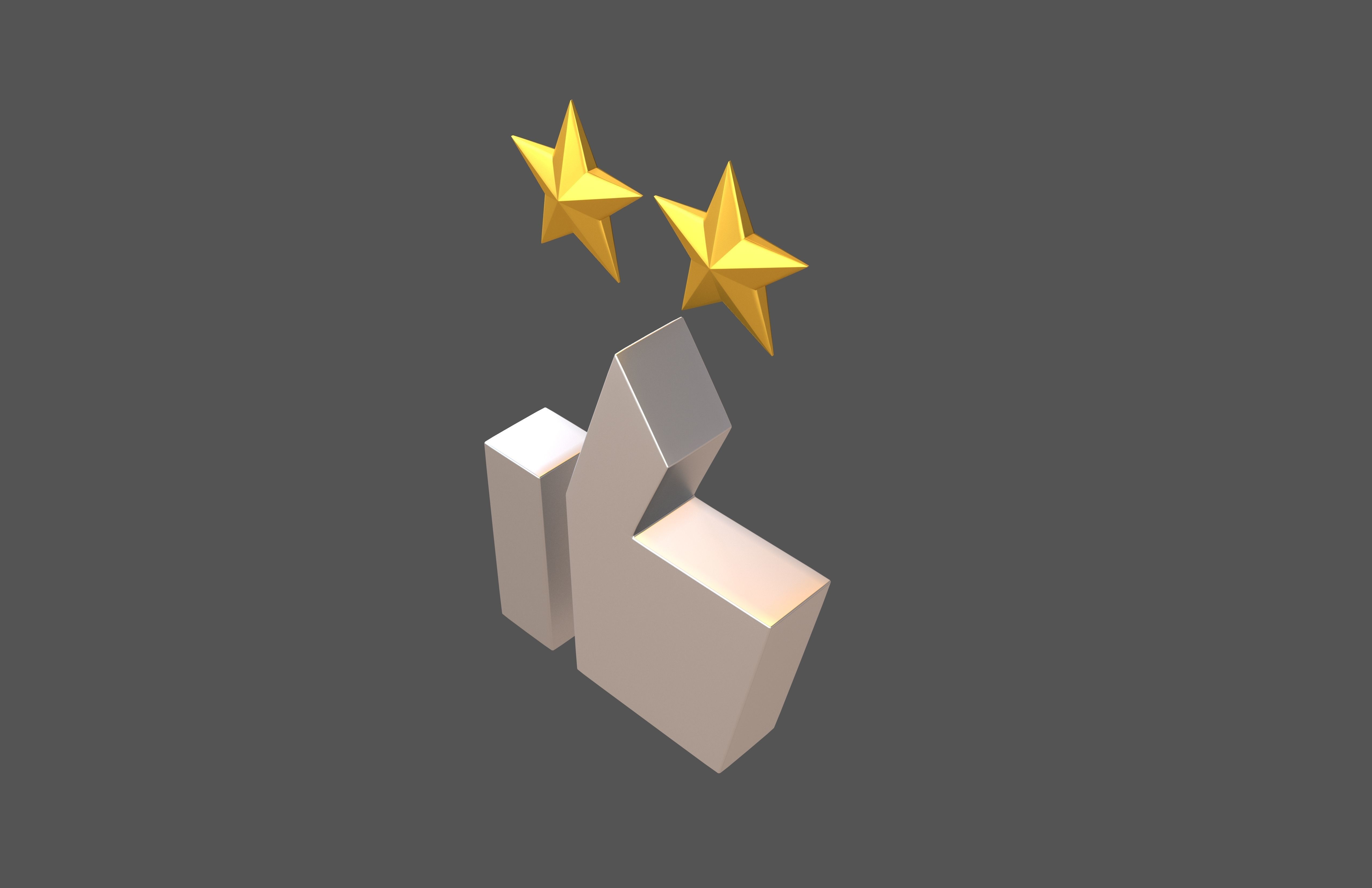 Rating Icon v3 010 Low-poly 3D model_1