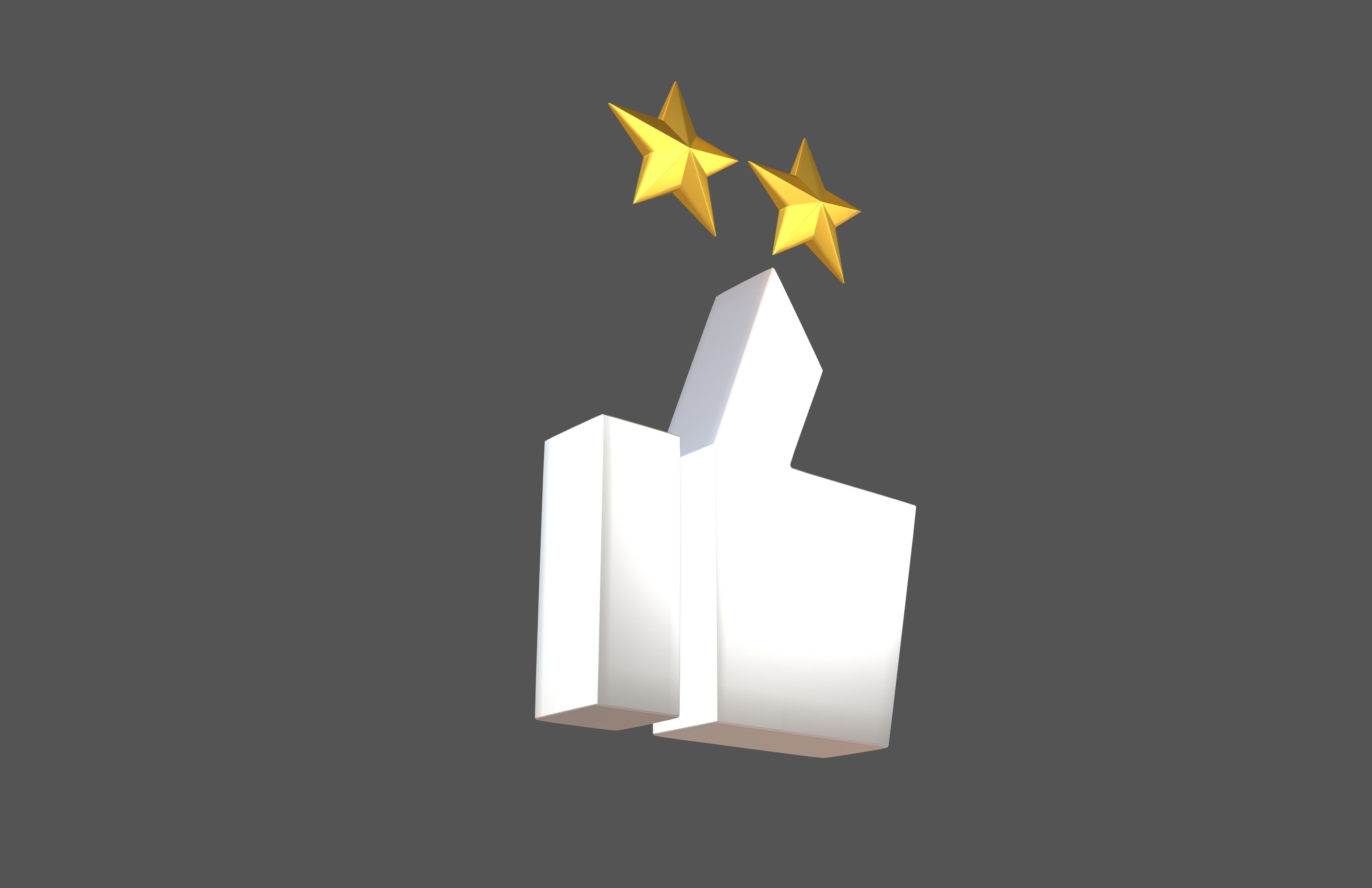 Rating Icon v3 010 Low-poly 3D model_2